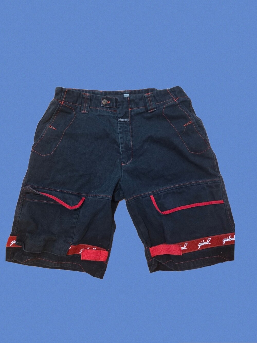 Le Jean de Marithé + François Girbaud Cargo Shorts in Black